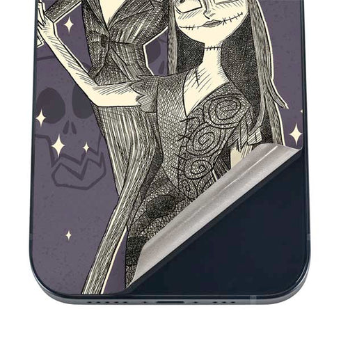Disney The Nightmare Before Christmas Jack and Sally Art iPhone 16 Skin