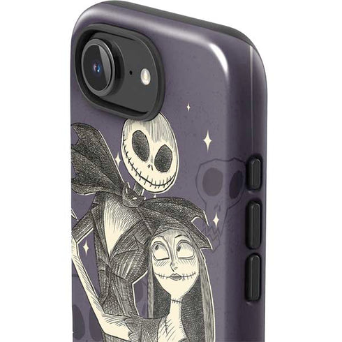 Disney The Nightmare Before Christmas Jack and Sally Art iPhone 16e Impact Case