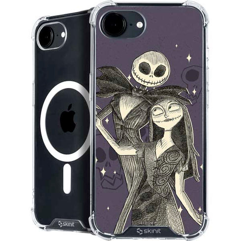 Disney The Nightmare Before Christmas Jack and Sally Art iPhone 16e MagSafe Case