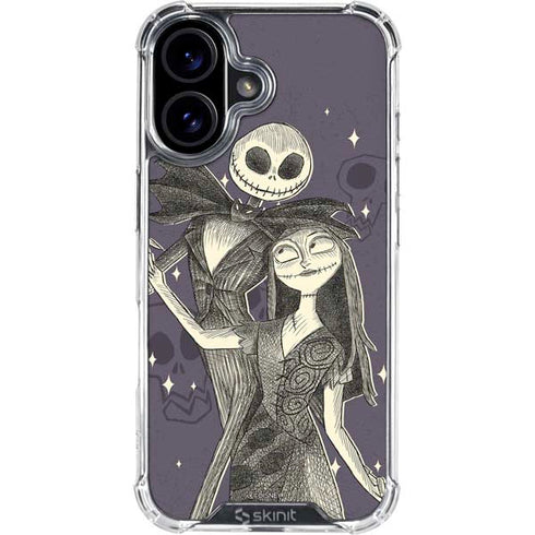 Disney The Nightmare Before Christmas Jack and Sally Art iPhone 17 Clear Case