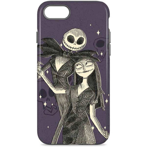 Disney The Nightmare Before Christmas Jack and Sally Art iPhone Cases