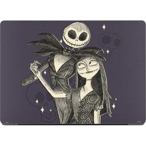 Disney The Nightmare Before Christmas Jack and Sally Art Apple MacBook Pro 14-inch Skin