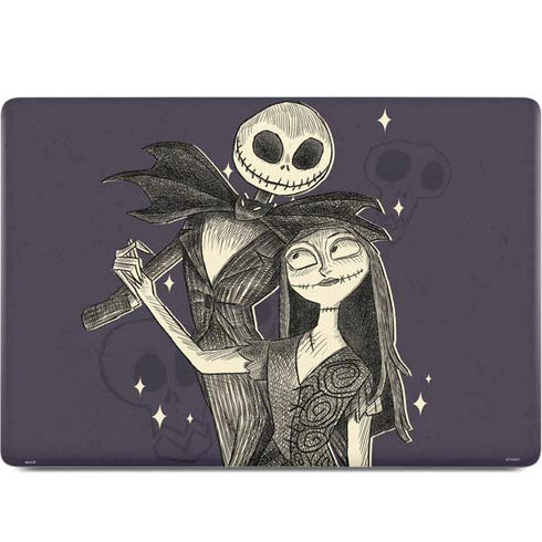 Disney The Nightmare Before Christmas Jack and Sally Art MacBook Skins