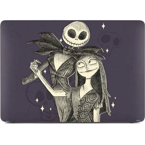 Disney The Nightmare Before Christmas Jack and Sally Art Apple MacBook Pro 16-inch Skin
