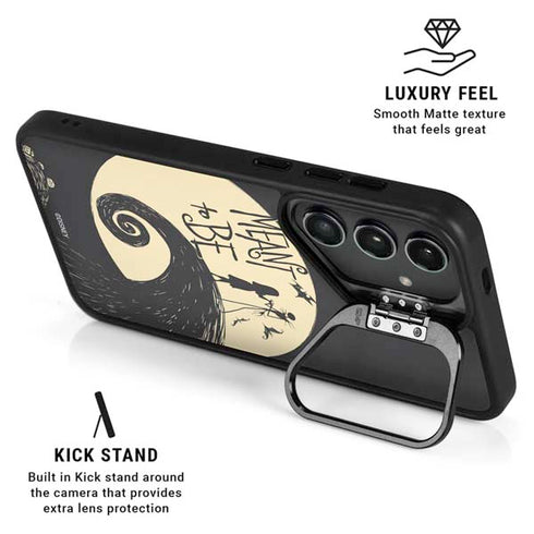 Disney The Nightmare Before Christmas Jack and Sally Meant to Be Galaxy S25 Kickstand Case