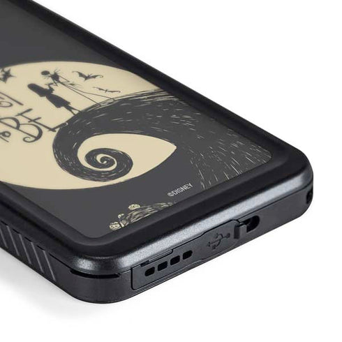 Disney The Nightmare Before Christmas Jack and Sally Meant to Be Galaxy S24 Plus Waterproof Case