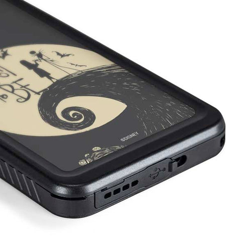Disney The Nightmare Before Christmas Jack and Sally Meant to Be Galaxy S24 Waterproof Case