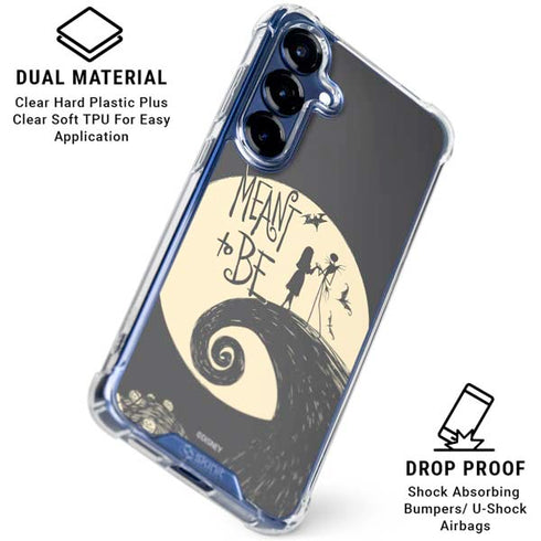 Disney The Nightmare Before Christmas Jack and Sally Meant to Be Galaxy S25 FE Clear Case