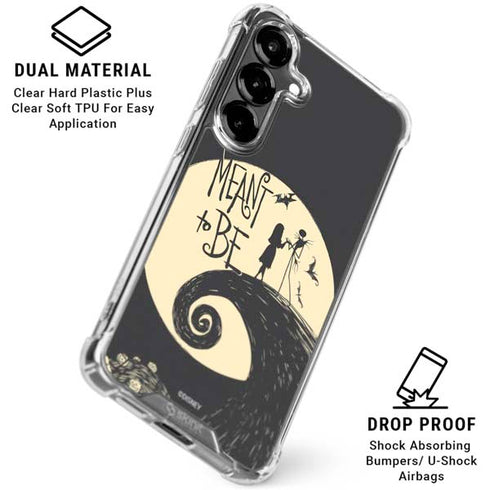 Disney The Nightmare Before Christmas Jack and Sally Meant to Be Galaxy S26 Clear Case