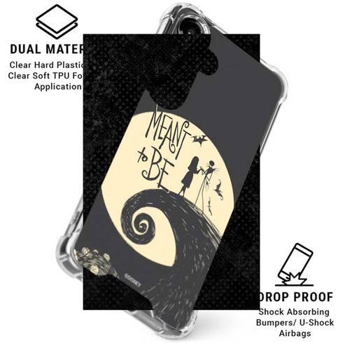 Disney The Nightmare Before Christmas Jack and Sally Meant to Be Galaxy S26 Plus Clear Case