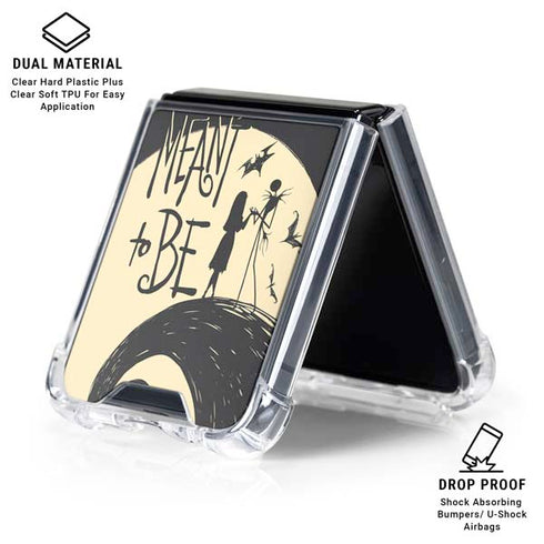 Disney The Nightmare Before Christmas Jack and Sally Meant to Be Galaxy Z Flip6 Clear Case