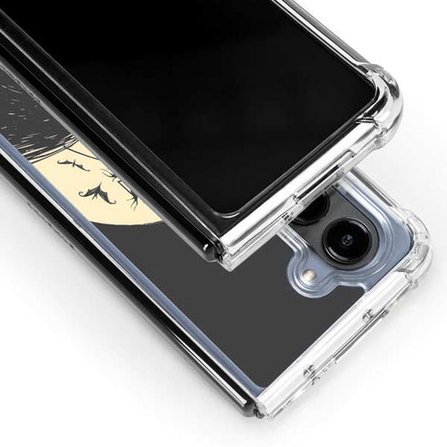 Disney The Nightmare Before Christmas Jack and Sally Meant to Be Galaxy Z Fold5 5G Clear Case