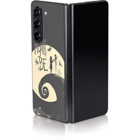 Disney The Nightmare Before Christmas Jack and Sally Meant to Be Galaxy Z Fold5 5G Skin