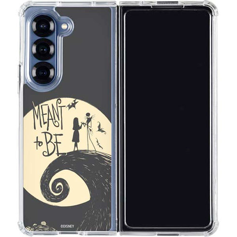 Disney The Nightmare Before Christmas Jack and Sally Meant to Be Galaxy Z Fold7 Clear Case