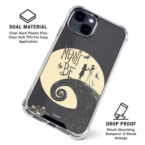 Disney The Nightmare Before Christmas Jack and Sally Meant to Be iPhone 15 Clear Case