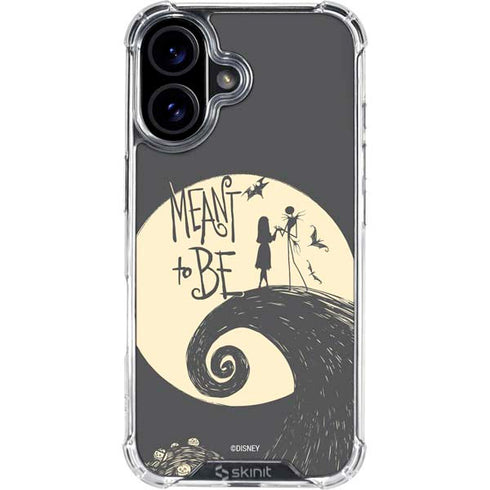 Disney The Nightmare Before Christmas Jack and Sally Meant to Be iPhone 16 Plus Clear Case