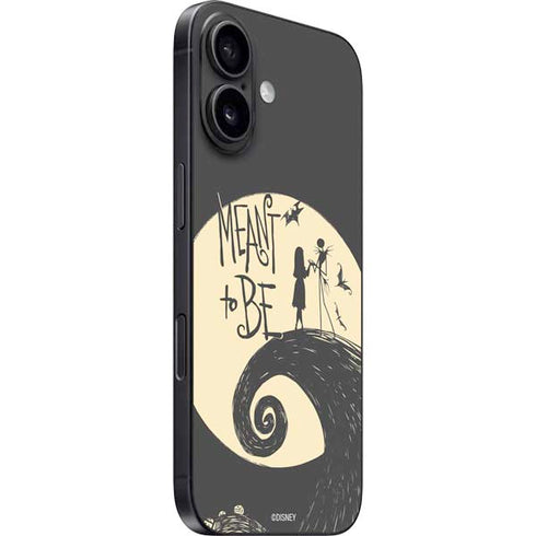 Disney The Nightmare Before Christmas Jack and Sally Meant to Be iPhone 16 Skin