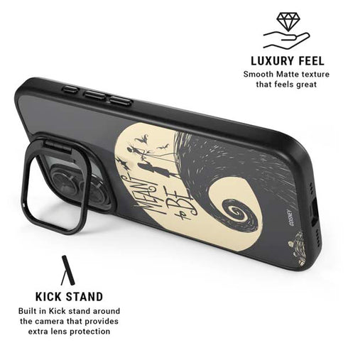 Disney The Nightmare Before Christmas Jack and Sally Meant to Be iPhone 17 Kickstand Case
