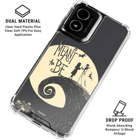 Disney The Nightmare Before Christmas Jack and Sally Meant to Be Moto G Power 5G (2024) Clear Case