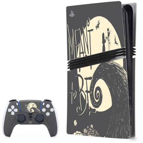 Disney The Nightmare Before Christmas Jack and Sally Meant to Be PS5 Pro Bundle Skin