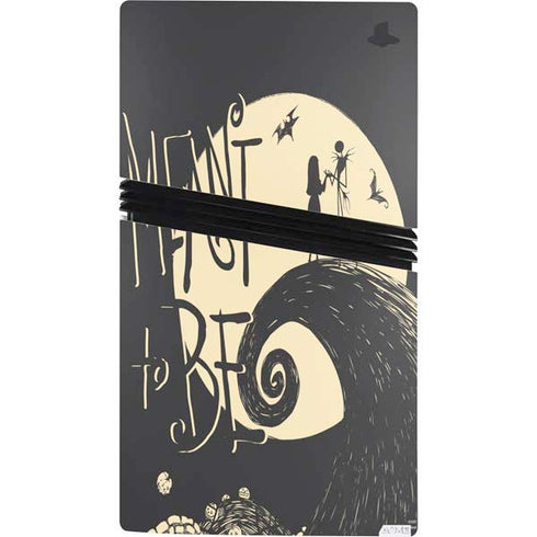 Disney The Nightmare Before Christmas Jack and Sally Meant to Be PS5 Pro Console Skin