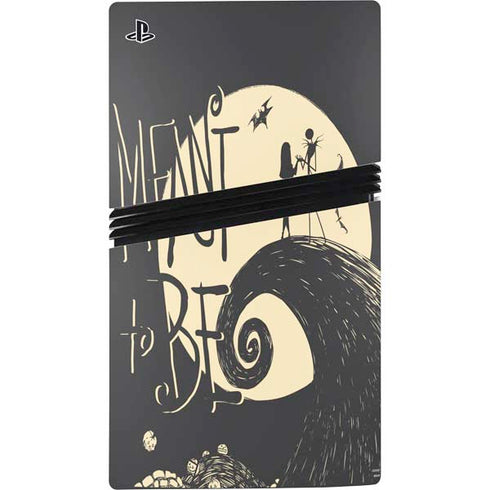 Disney The Nightmare Before Christmas Jack and Sally Meant to Be PS5 Pro Disk Console Skin