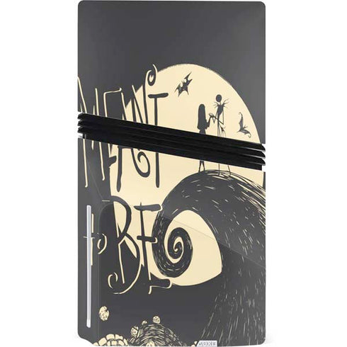 Disney The Nightmare Before Christmas Jack and Sally Meant to Be PS5 Pro Disk Console Skin