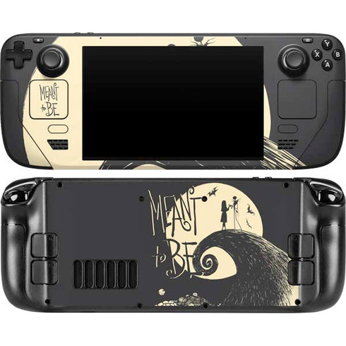 Disney The Nightmare Before Christmas Jack and Sally Meant to Be Steam Deck Handheld Gaming Computer OLED Skin