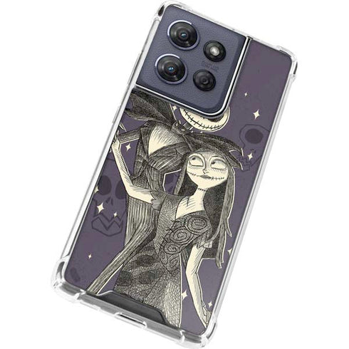 Disney The Nightmare Before Christmas Jack and Sally Art Moto G 5G (2025) Clear Case