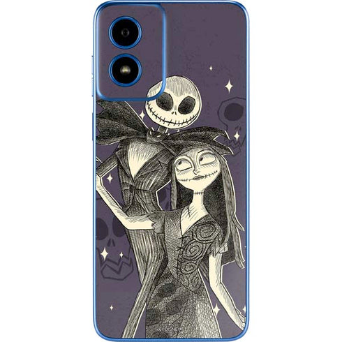 Disney The Nightmare Before Christmas Jack and Sally Art Moto G Play 4G (2024) Skin