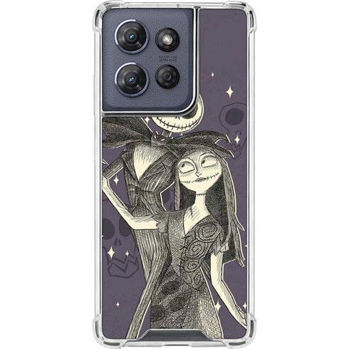 Disney The Nightmare Before Christmas Jack and Sally Art Moto G Play 5G (2025) Clear Case