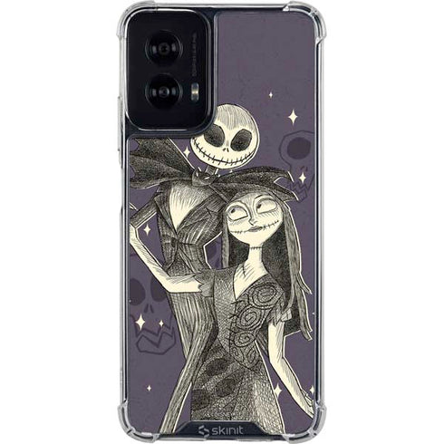 Disney The Nightmare Before Christmas Jack and Sally Art Moto G Power 5G (2024) Clear Case