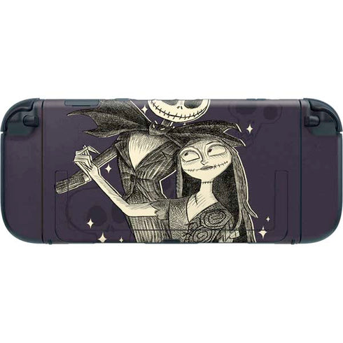 Disney The Nightmare Before Christmas Jack and Sally Art Nintendo Switch 2 (2025) with Joy-Con Skin