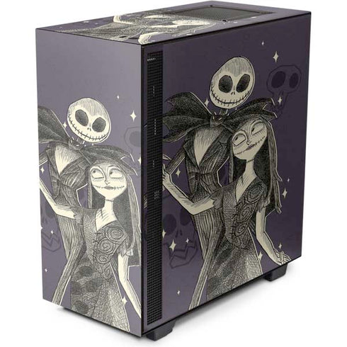 Disney The Nightmare Before Christmas Jack and Sally Art NZXT H510 Compact ATX Mid-Tower Case Skin