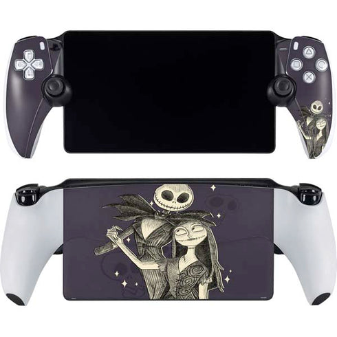 Disney The Nightmare Before Christmas Jack and Sally Art PlayStation Portal Remote Player Skin