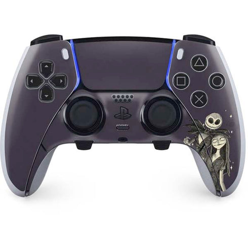 Disney The Nightmare Before Christmas Jack and Sally Art PS5 DualSense Edge Pro Controller Skin