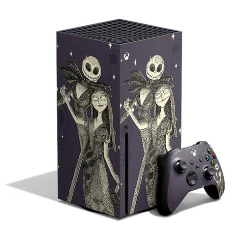 Disney The Nightmare Before Christmas Jack and Sally Art Xbox Series X Skins
