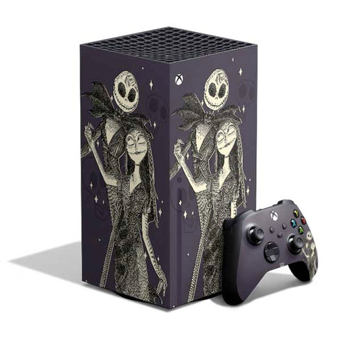 Disney The Nightmare Before Christmas Jack and Sally Art XBox Series X Digital Edition Bundle Skin