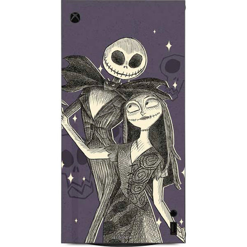 Disney The Nightmare Before Christmas Jack and Sally Art XBox Series X Digital Edition Console Skin