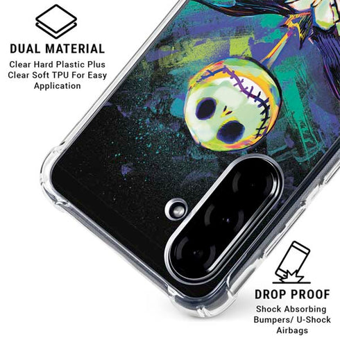 Disney The Nightmare Before Christmas Jack Skellington Art Galaxy A36 5G Clear Case