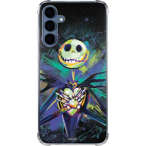 Disney The Nightmare Before Christmas Jack Skellington Art Galaxy A55 5G Clear Case