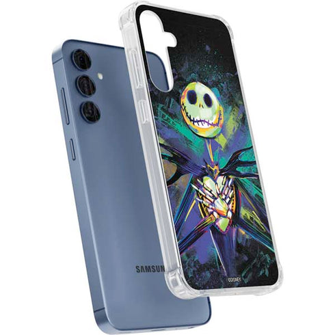 Disney The Nightmare Before Christmas Jack Skellington Art Galaxy A55 5G Clear Case