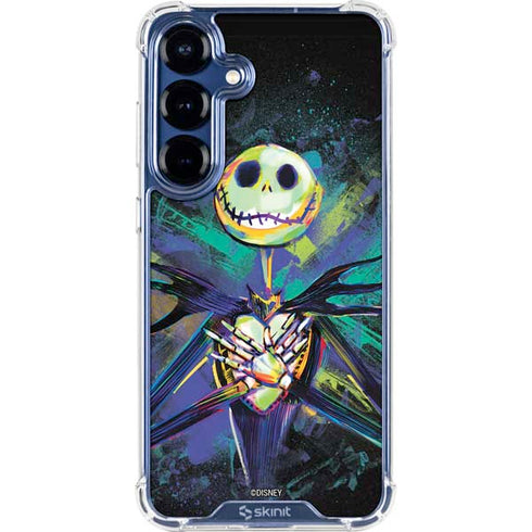 Disney The Nightmare Before Christmas Jack Skellington Art Galaxy S25 Plus Clear Case