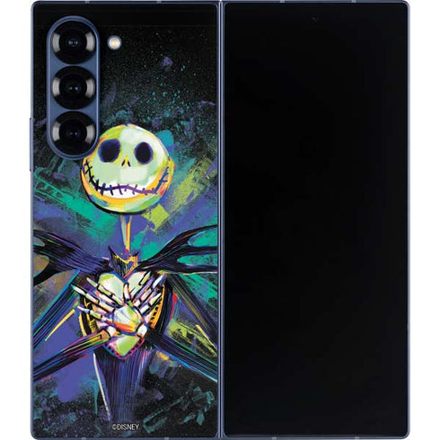 Disney The Nightmare Before Christmas Jack Skellington Art Galaxy Z Fold6 Skin