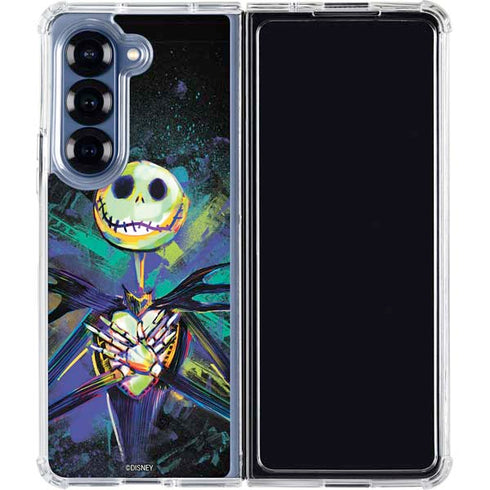 Disney The Nightmare Before Christmas Jack Skellington Art Galaxy Z Fold7 Clear Case
