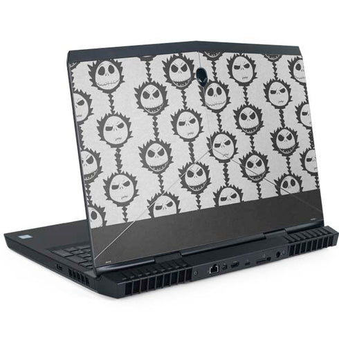 Disney The Nightmare Before Christmas Jack Skellington Face Expressions pattern Dell Alienware Skin