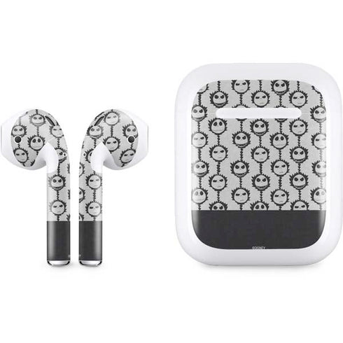 Disney The Nightmare Before Christmas Jack Skellington Face Expressions pattern Apple AirPods Skin