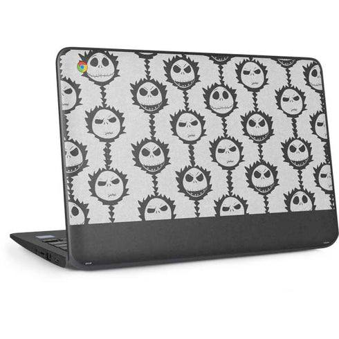 Disney The Nightmare Before Christmas Jack Skellington Face Expressions pattern HP Chromebook Skin