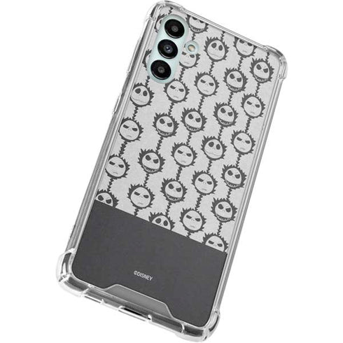 Disney The Nightmare Before Christmas Jack Skellington Face Expressions pattern Galaxy A13 5G Clear Case