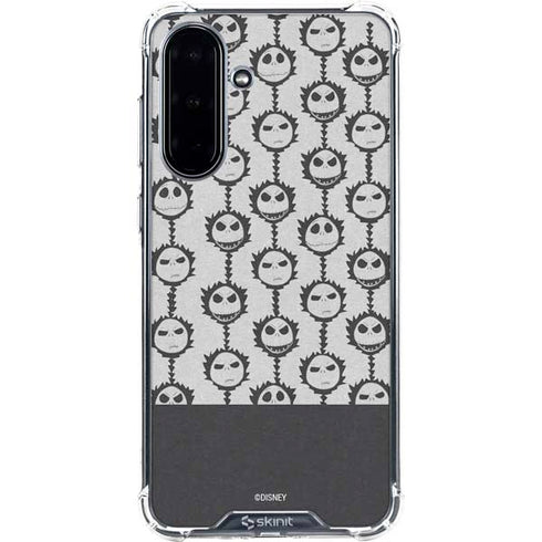 Disney The Nightmare Before Christmas Jack Skellington Face Expressions pattern Galaxy A36 5G Clear Case